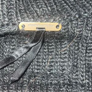 Fornarina black sweater, size M.  Above the waste long sleeves that flare at end